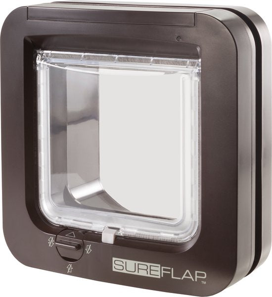 SureFlap Mikrochip-Haustiertür XXL – Braun – 18 x 17 cm