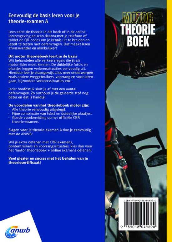 ANWB-Fahrtraining - Motorrad - Theoriebuch Führerschein A 