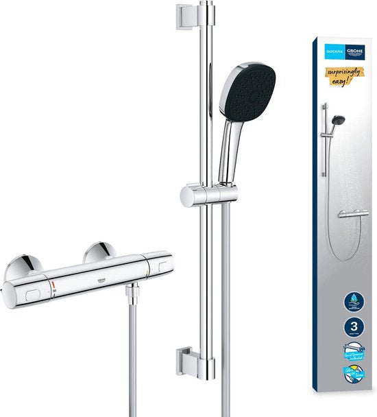 GROHE QuickFix Precision Trend doucheset - Waterbesparend - Chroom