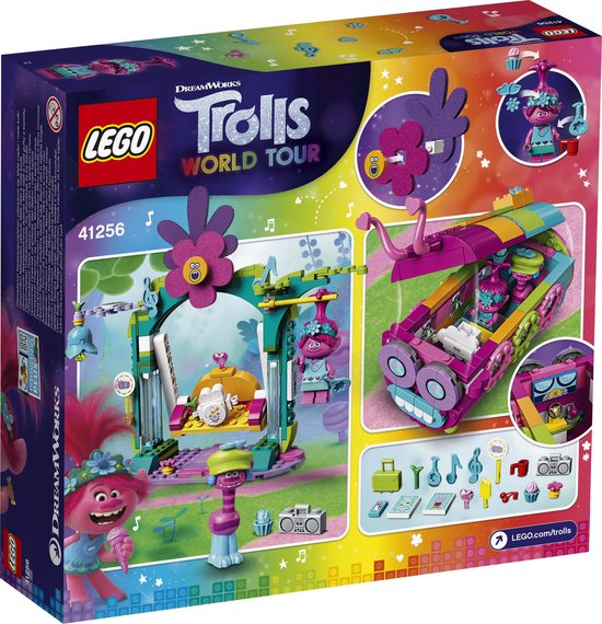 Le bus chenille arc-en-ciel LEGO Trolls - 41256