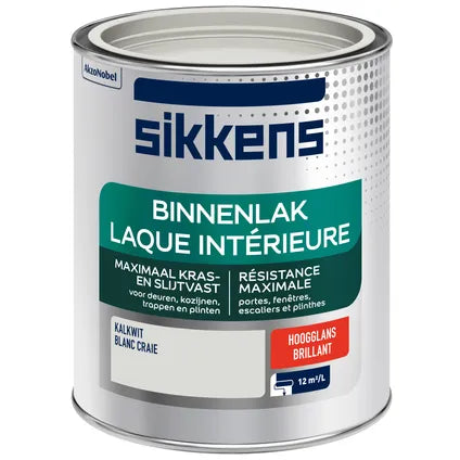 Sikkens peinture intérieure blanc chaux brillant 750 ml 