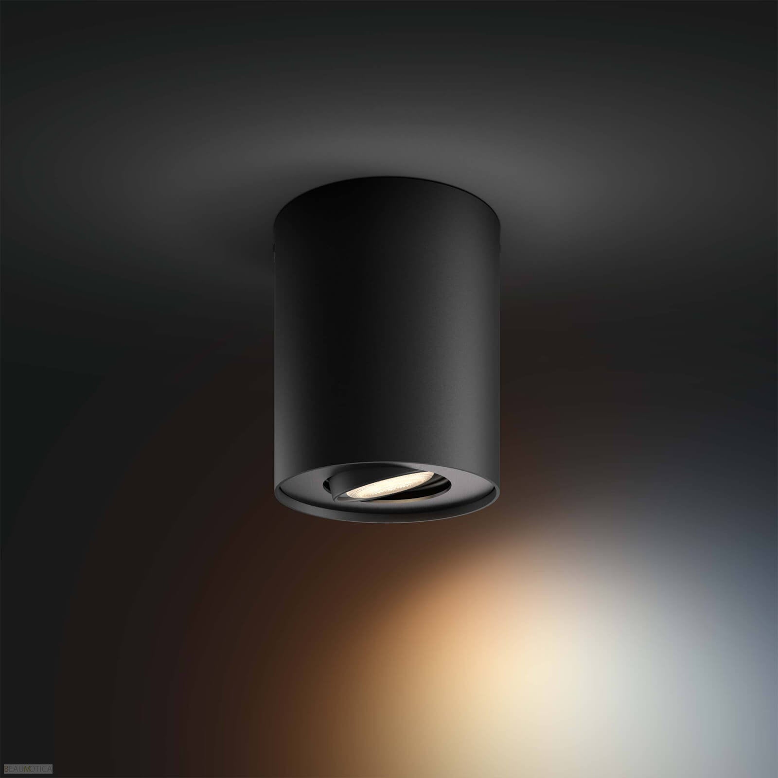 Philips Hue GU10 Pillar Spot en saillie Unique Noir