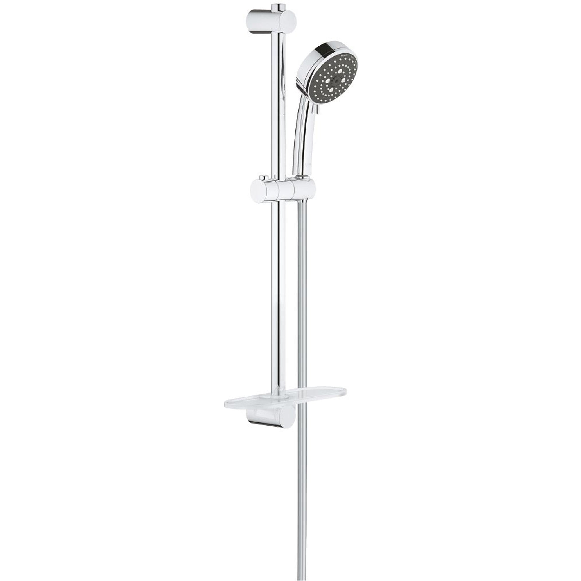 GROHE Comfort New set de douche avec Vitalio Comfort New douchette 3 positions 10cm avec barre de douche 70cm et flexible de douche 175cm chromé