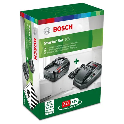 Bosch accu en lader AL 1830 CV Li-Ion 18V 6Ah