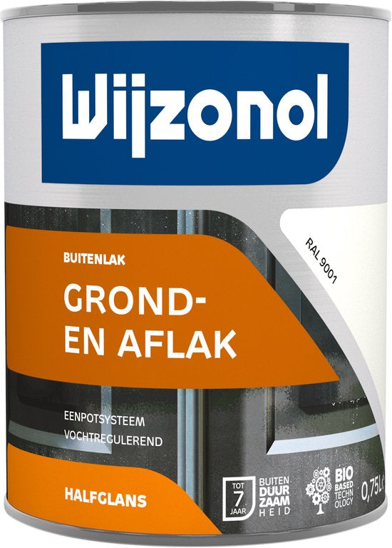 Wijzonol laque opaque RAL 9001 blanc crème semi-brillant 750 ml