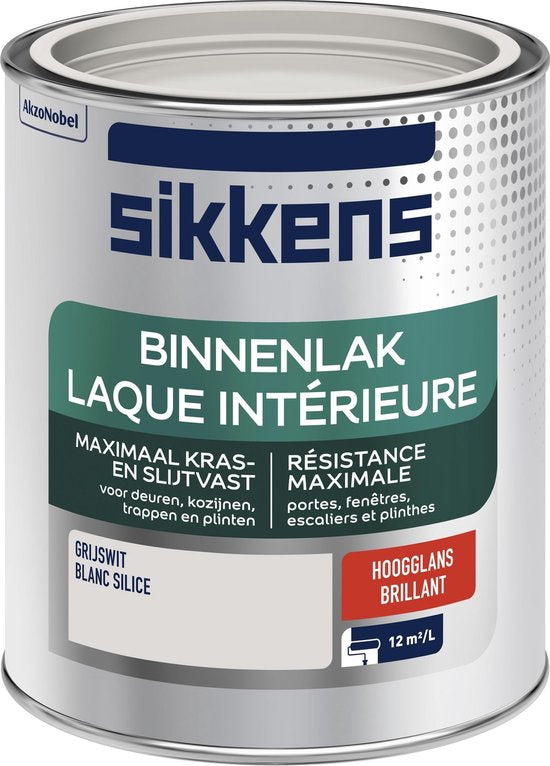 Sikkens Innenfarbe Grauweiß Hochglanz 750 ml 