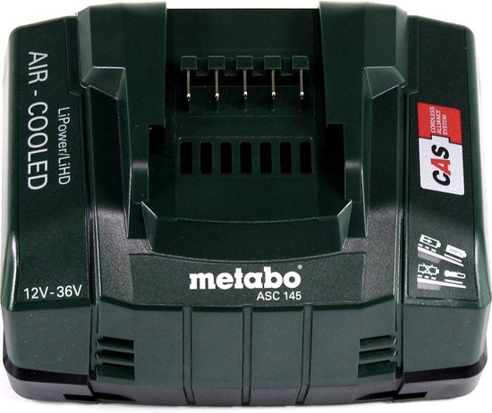 Metabo 685077000 Kit de démarrage batterie LiHD 18V (2x 5,5Ah) + chargeur en Metaloc