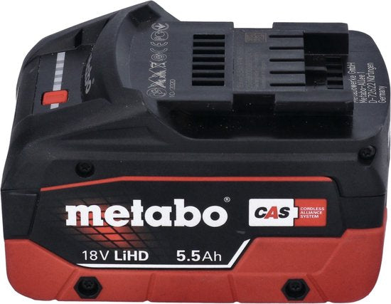 Metabo 685077000 Kit de démarrage batterie LiHD 18V (2x 5,5Ah) + chargeur en Metaloc