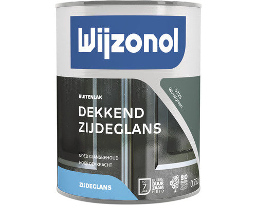 Wijzonol lak dekkend woudgroen zijdeglans 750 ml