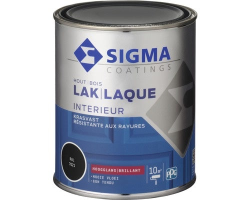 Sigma peinture intérieure 7021 noir gris brillant 750 ml