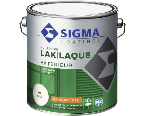 Sigma lak exterieur RAL 9010 zijdeglans 2,5 liter