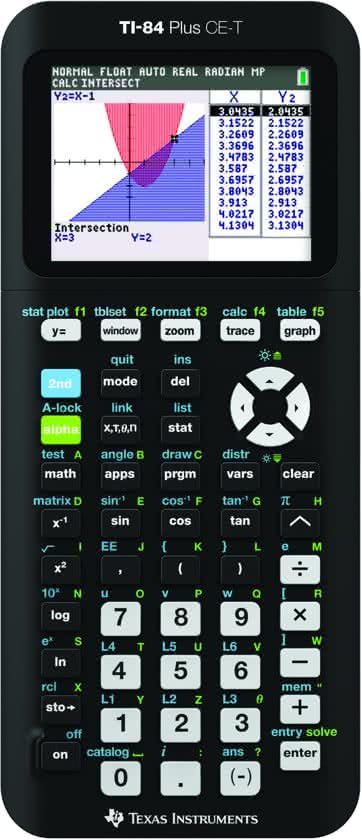 Texas Instruments TI-84 Plus CE-T schwarz Gebraucht