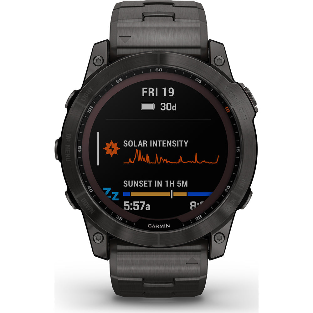 Garmin fēnix 7X Sapphire Solar (+ extra bandje) Grijs