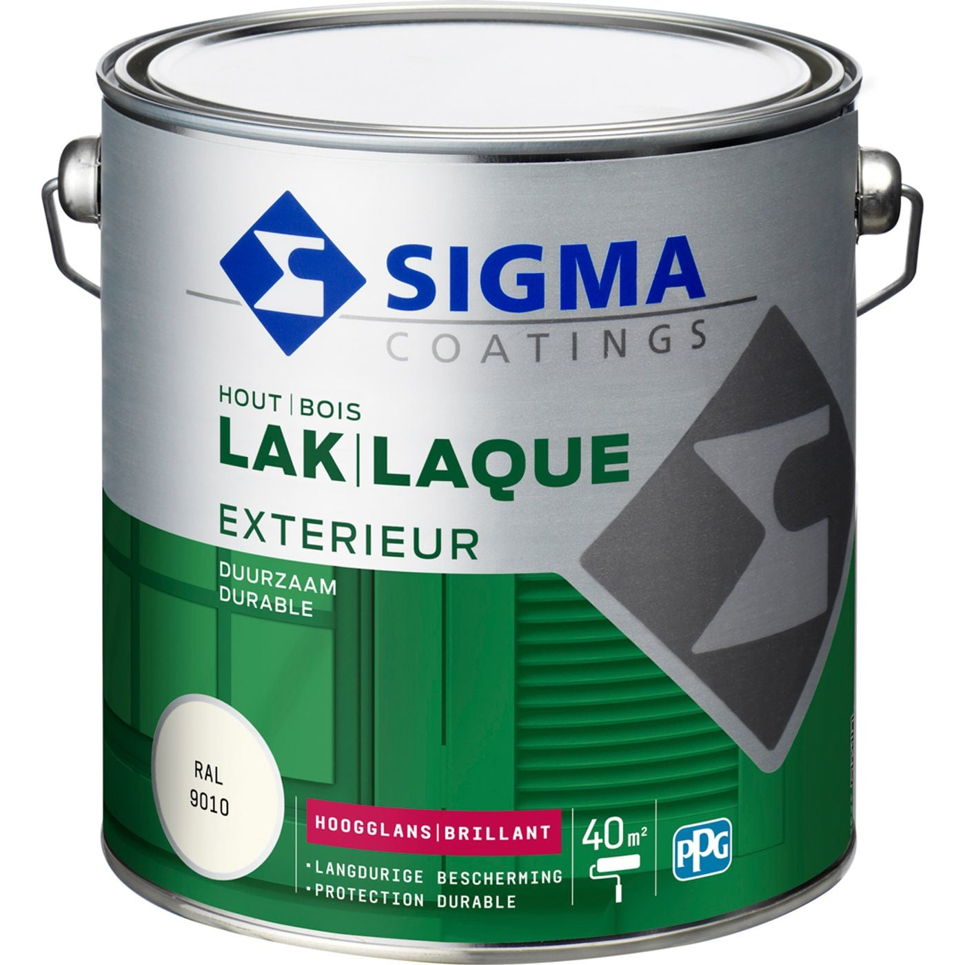 Peinture extérieure Sigma RAL 9010 brillant 2,5 litres