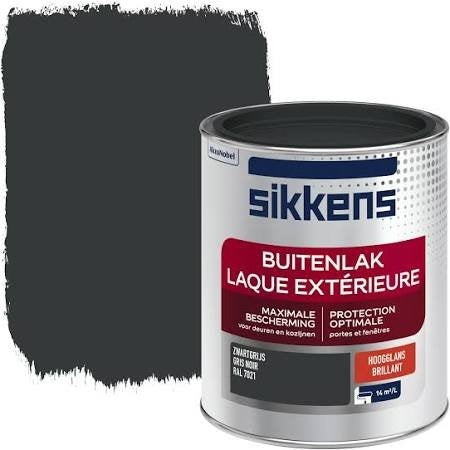 Peinture extérieure Sikkens haute brillance RAL 7021 750 ML