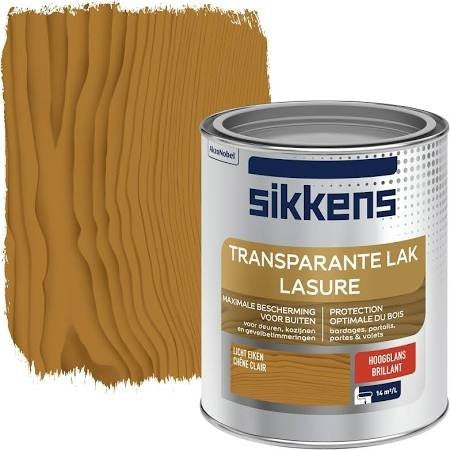 Sikkens buitenlak Licht Eiken Transparant hoogglans 750 ml